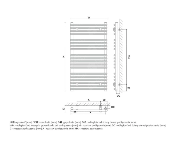 Uscator de prosoape design GORGIEL MARS AR1 175/75