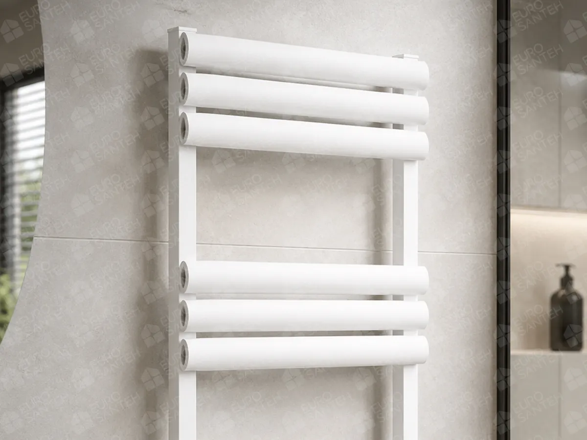 LOJIMAX TALIA collection designer towel warmer, close-up view
