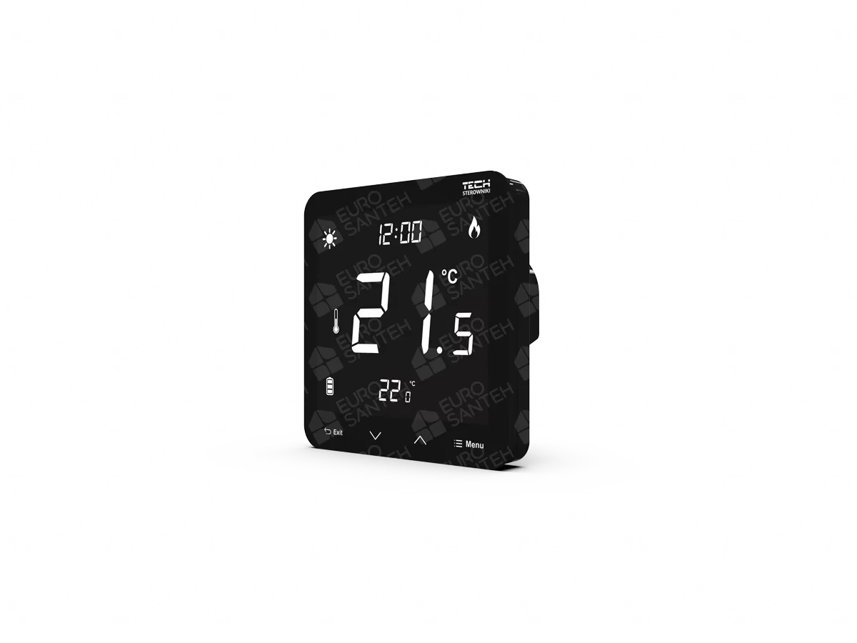 Room thermostat Tech EU-297v2 black wireless