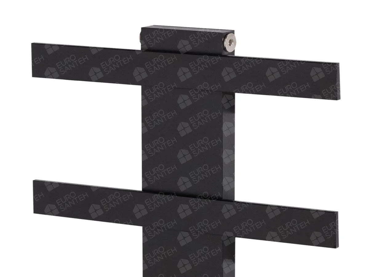 LOJIMAX designer towel warmer, ALBATROS STYLE collection, close-up view