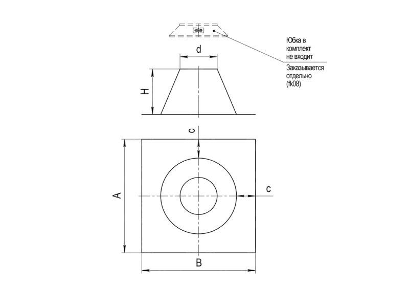 FERRUM (stainless steel 430 / 0.5 mm) d.200 mm