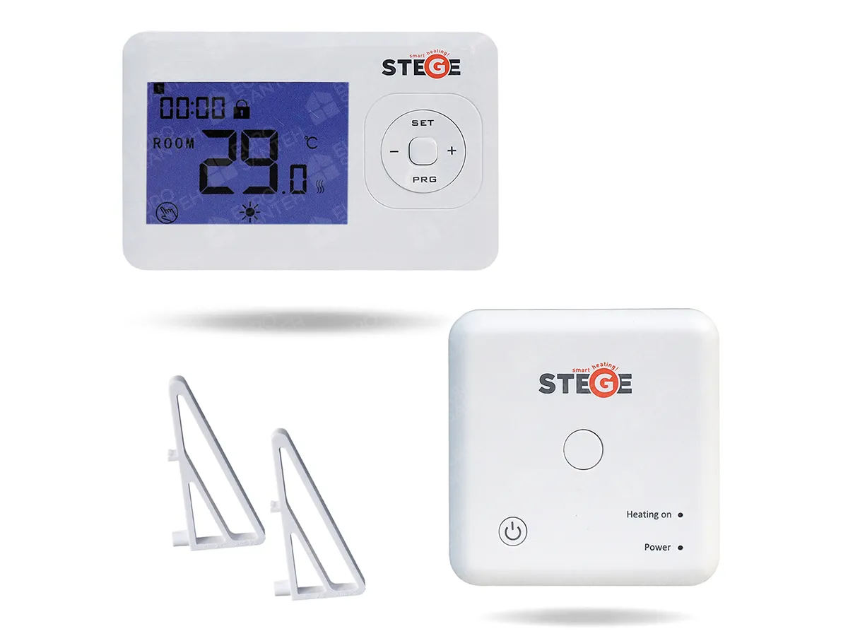 Wireless thermostat set with weekly timer STEGE WT200 RF