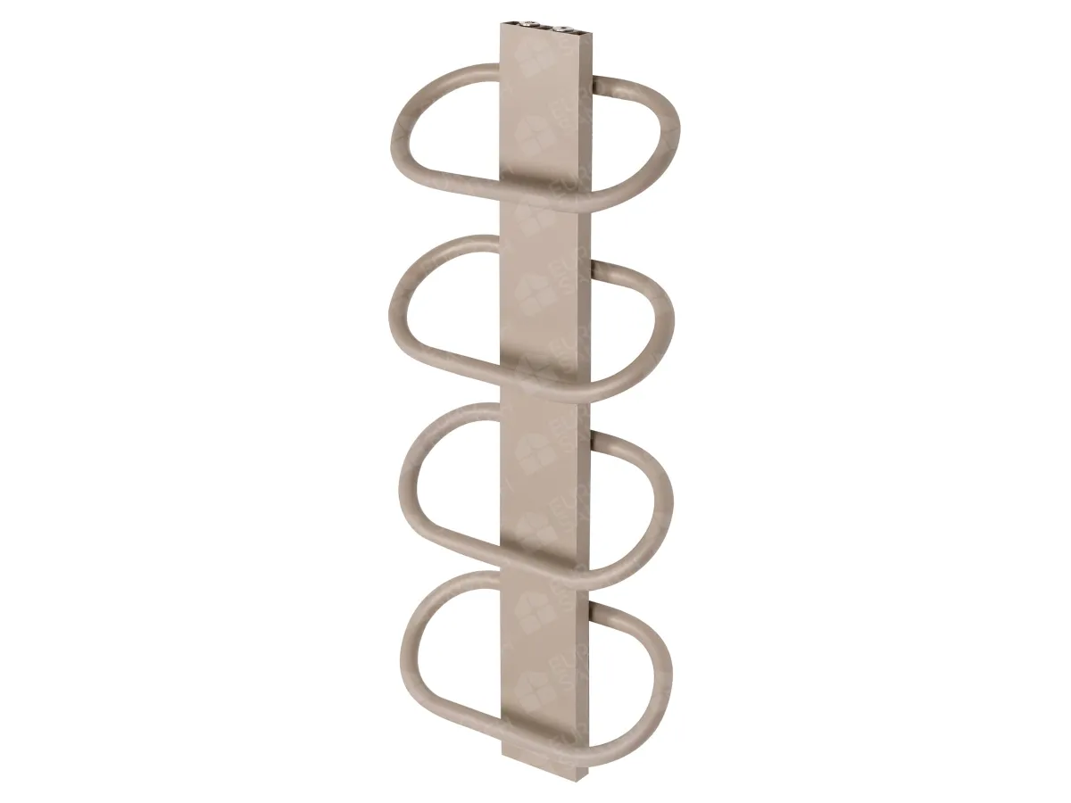 LOJIMAX designer towel warmer, PEARL collection, left view