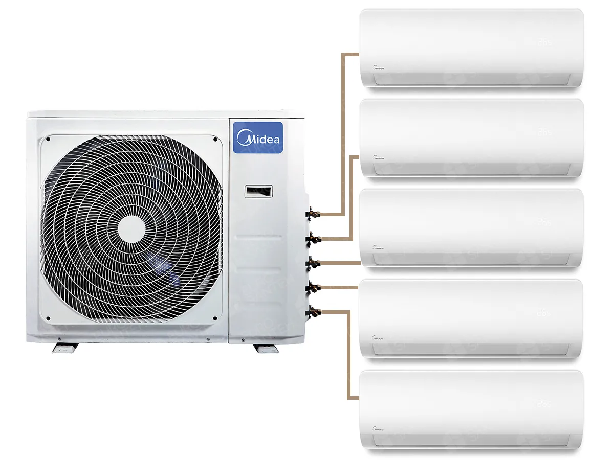 Midea M5OE-42HFN8-Q 42000BTU multi-split air conditioner outdoor and indoor unit 