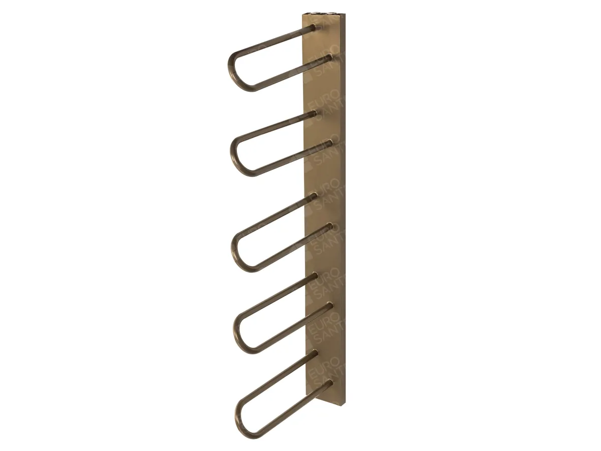 LOJIMAX designer towel warmer, PRUSIAS collection, left view