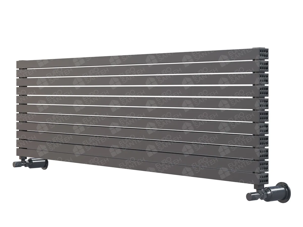 Designer radiators LOJIMAX, ELMAS PLUS HRZ collection, black matte