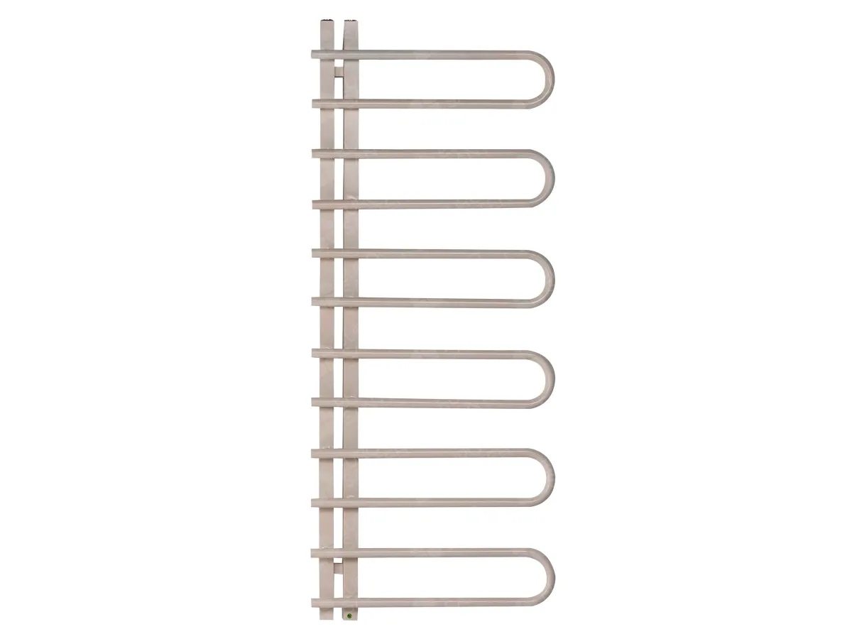 LOJIMAX designer towel warmer, CORTE collection, front view 