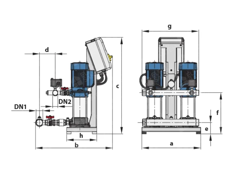 Stația automată de menținere a presiunii CB2-MK3-4-N.