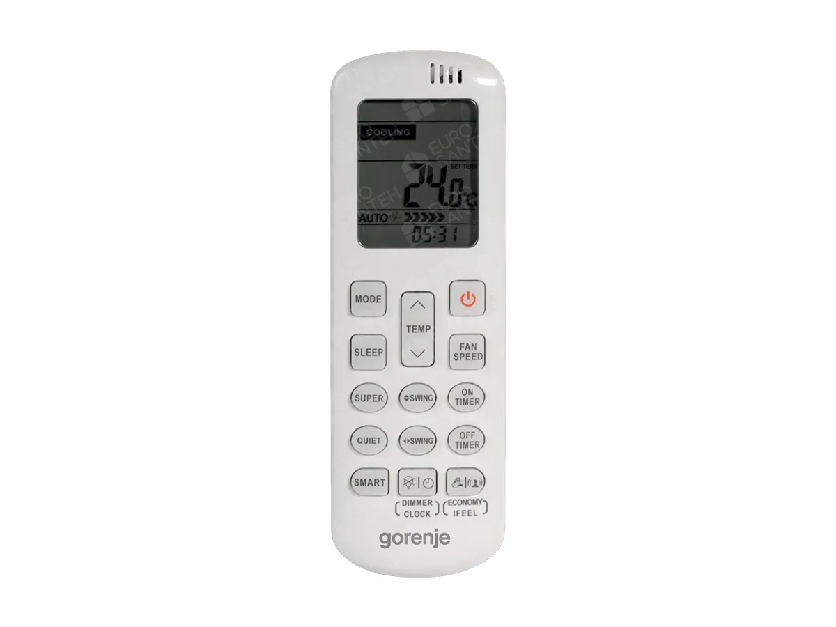Air conditioner remote control Gorenje Inverter R32 REA70 24000 BTU