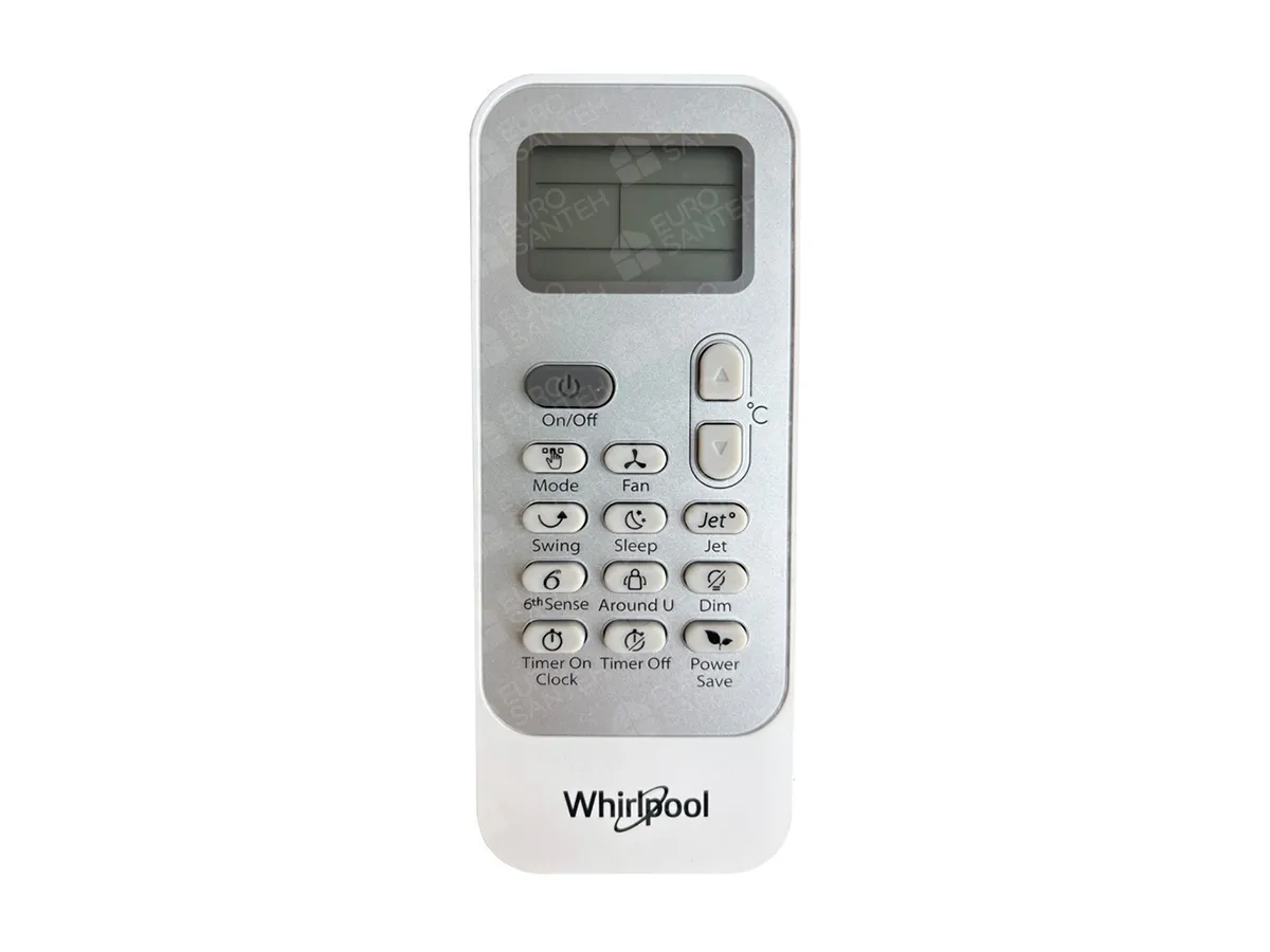 Air conditioner remote control Whirlpool Inverter R32 SPICR 309W 9000 BTU
