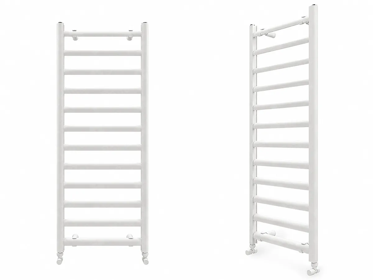 Uscător de prosoape de design CARISA, colecția LARA L, 1200x485 mm, ALB