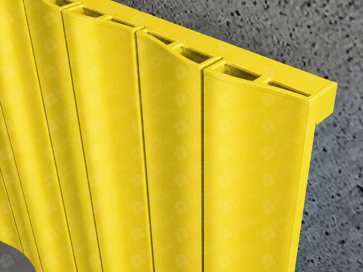Designer radiator LOJIMAX AMAZONITE collection 1800x412 mm, Yellow