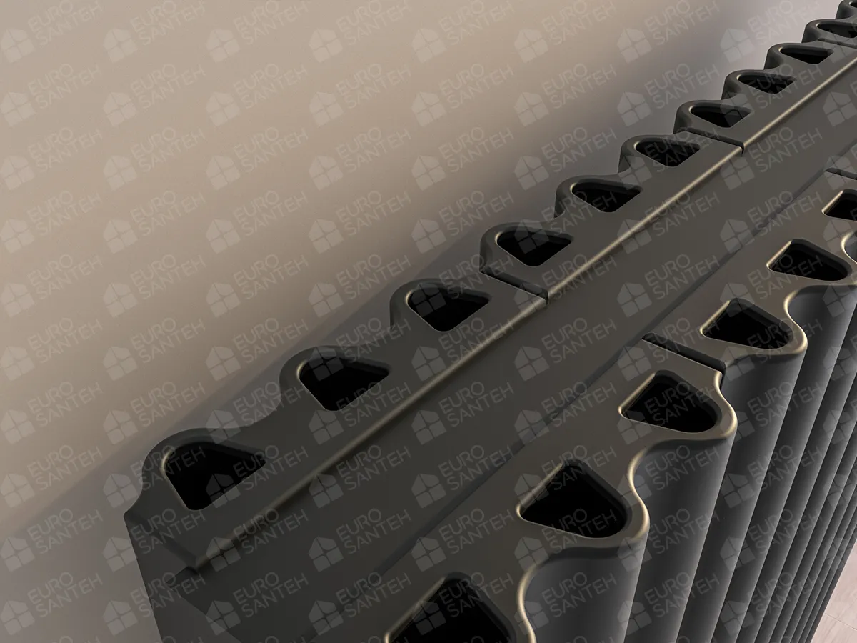 Calorifere decorativ LOJIMAX, colectia FIONA DOUBLE, negru mat