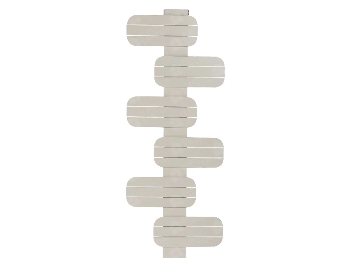LOJIMAX designer towel warmer, BAMITO collection, front view 