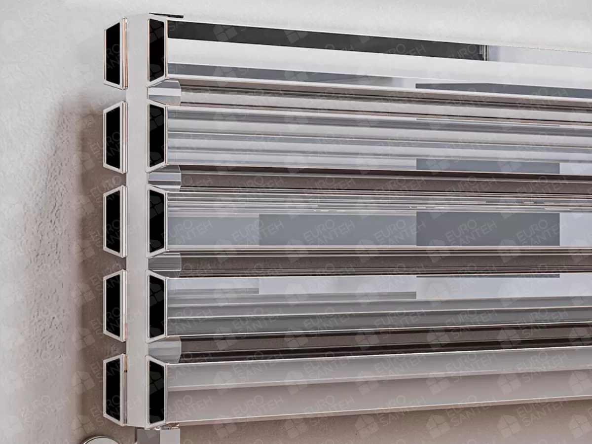 ALUMINUM HORIZONTAL RADIATOR SIESTA DOUBLE HRZ inaltimea 800 mm. latimea 286 mm. alb mat