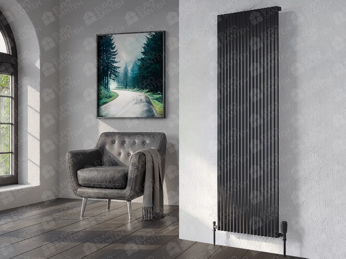 Calorifere decorativ LOJIMAX, colectia FIONA, negru mat