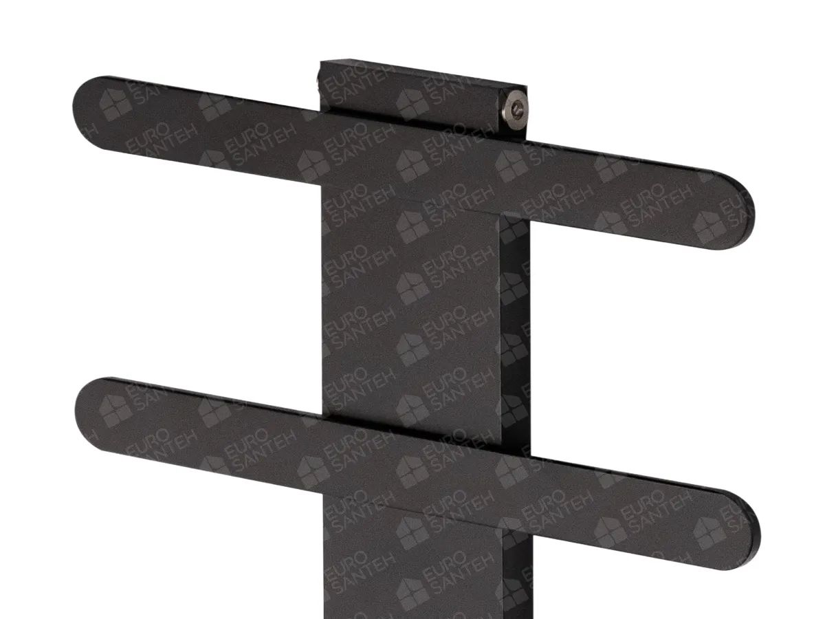LOJIMAX designer towel warmer, BALLOSS STYLE collection, close-up view