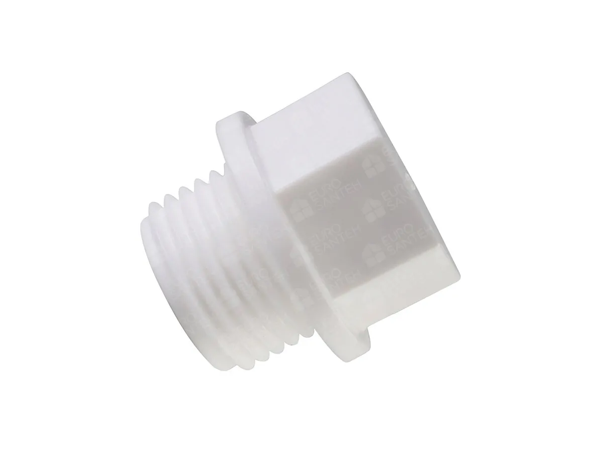 Threaded polypropylene plug (PPR) M d.1