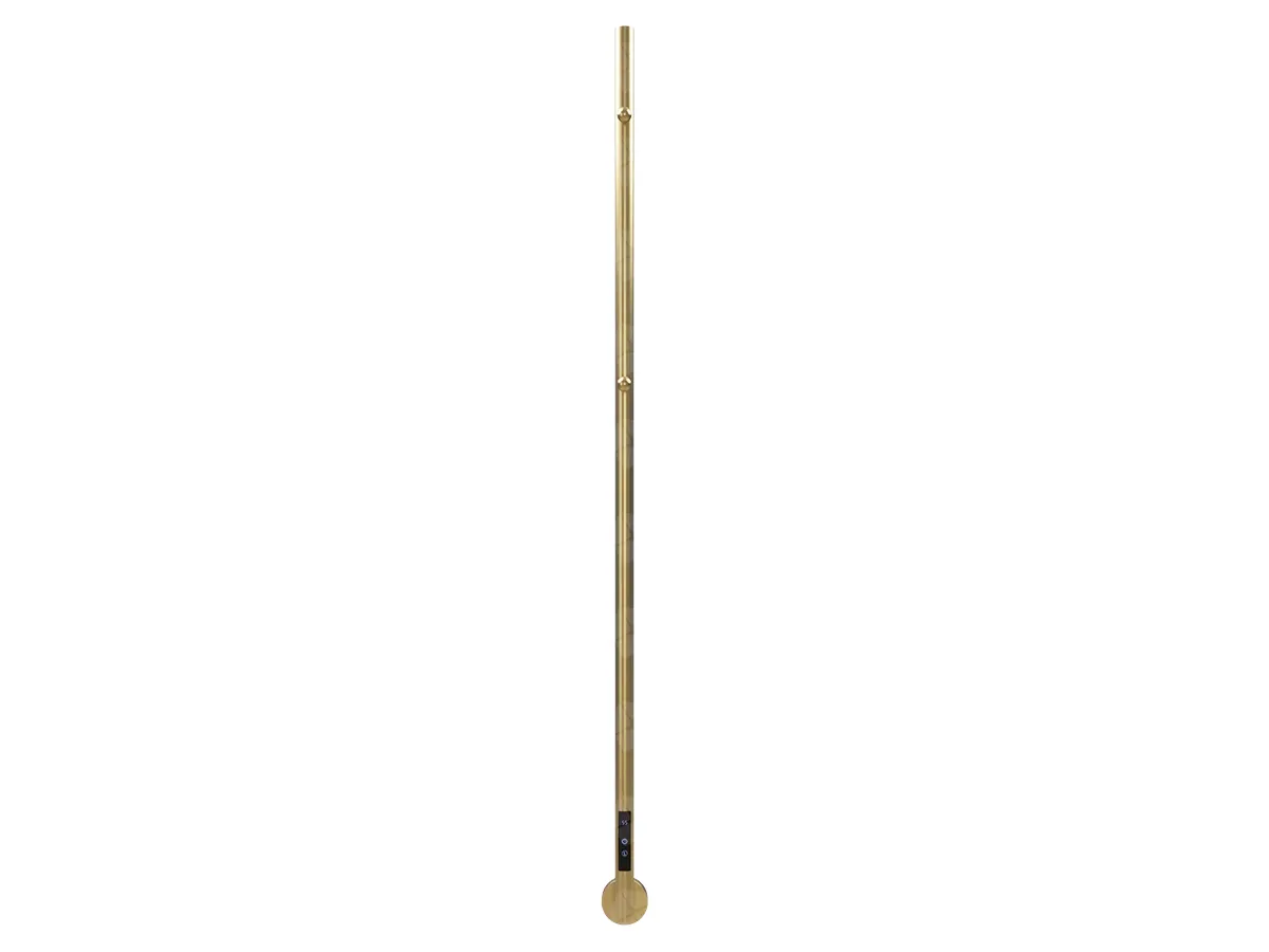 Uscător de prosoape de design CARISA, colecția DANTE, 1500x32 mm, Brushed brass