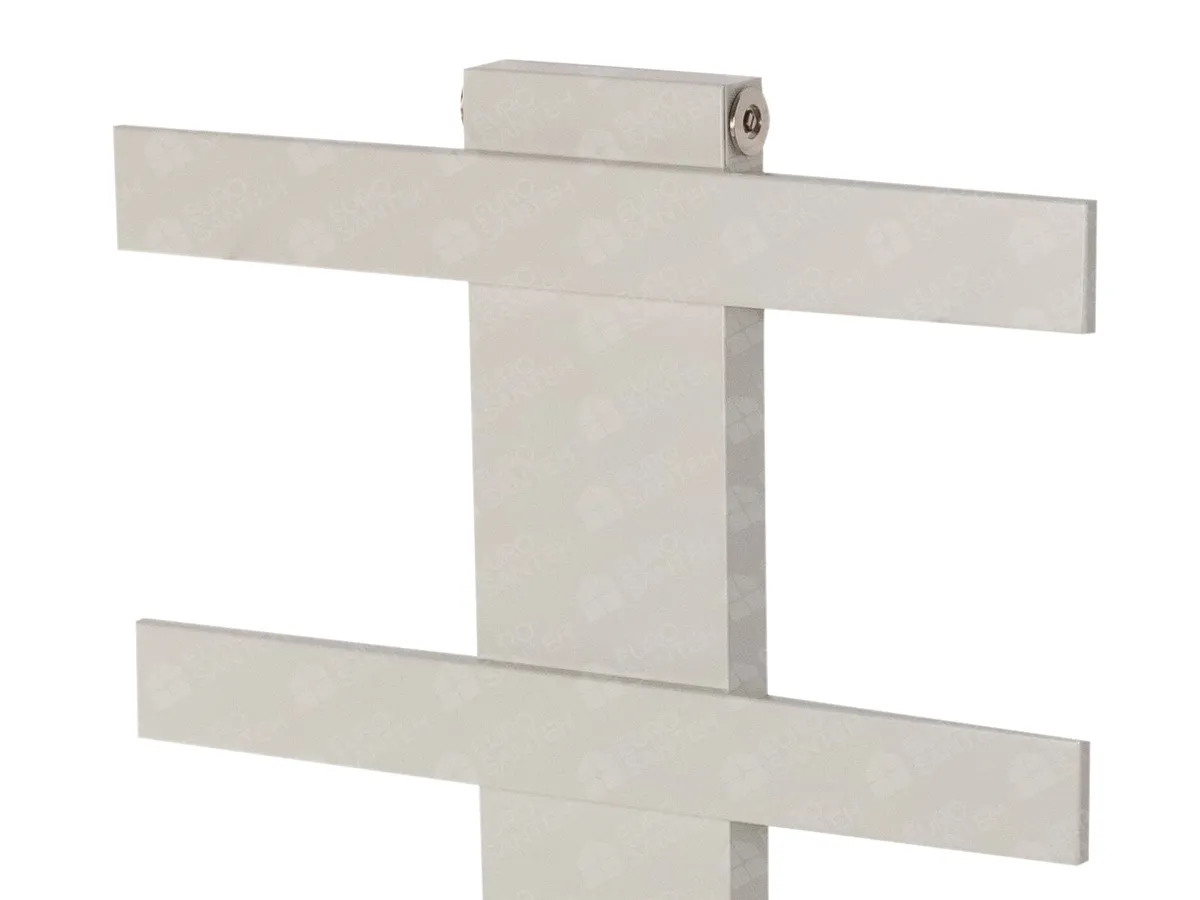 LOJIMAX designer towel warmer, ALBATROS STYLE collection, close-up view