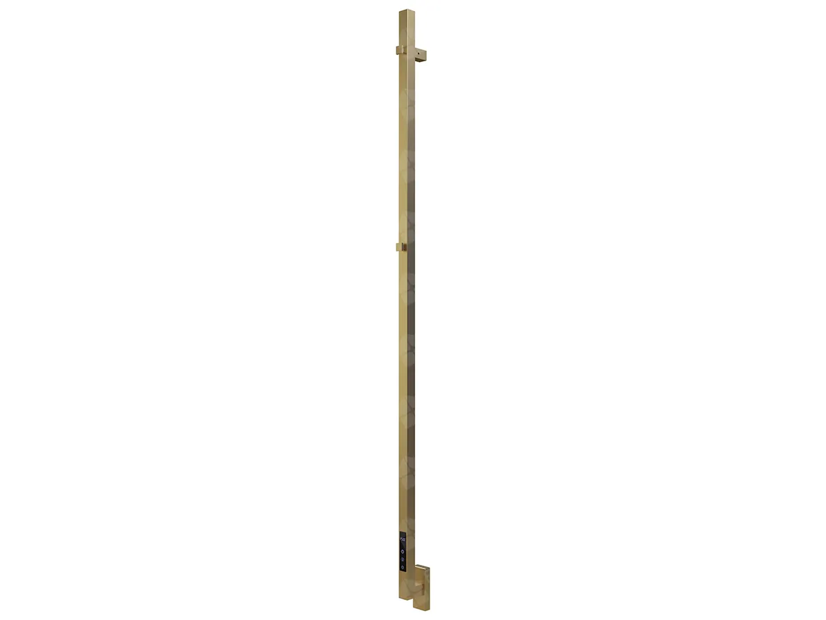 Uscător de prosoape de design CARISA, colecția MAXIM, 1500x30 mm, Brushed brass