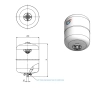 Expansion vessel for Zilmet Hy-Pro 5 L hot water supply system