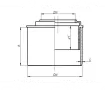 Sewer adapter made of polypropylene (PPR) d.110 x 50