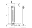 Алюминиевый радиатор Fondital SEVEN B4 350/100