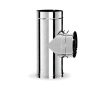 90 ° non-insulated tee for SOLINOX chimney d.130 (316L stainless steel)