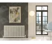 Designer radiator LOJIMAX, collection  CAST height 300 mm. width 1300 mm. black mat