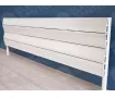 ALUMINUM HORIZONTAL RADIATOR AMAZONITE HRZ height 1100 mm. width 412 mm. black mat