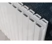 Designer radiator LOJIMAX, collection  SIESTA DOUBLE height 800 mm. width 758 mm. white mat