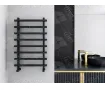Uscător de prosoape de design CARISA, colecția BARON L, 800x500 mm, NEGRU
