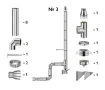 Kit complet coș de fum INOX izolat AISI 304, Ø200–280 mm, lungime 5 m, pentru cazane 50–70 kW (Varianta №3)