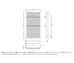 Towel dryer/bathroom radiator design GORGIEL ZENITH DR/P AZ-DR/P 120/60