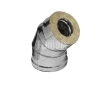 45 ° insulated elbow for FERRUM chimney d.180-280 mm (stainless steel 430 / 0.5 mm)