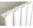 Designer radiator LOJIMAX, collection  TOSINA DOUBLE height 400 mm. width 572 mm. white mat