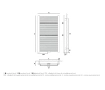 Towel dryer/bathroom radiator design GORGIEL NADIR DR/P AD-DR/P 95/65