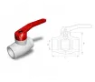 Ball valve made of polypropylene (PPR) d.63