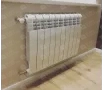 Установка алюминиевого радиатора 