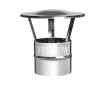 Conical terminal with FERRUM hat d.115 mm (stainless steel 430 / 0.5 mm)