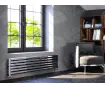 ALUMINUM HORIZONTAL RADIATOR BELLA DOUBLE HRZ высота 1800 мм. ширина 581 мм. черный мат