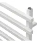 CARISA BARON L Collection Designer Towel Radiator 800x500 mm, WHITE