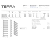 Towel dryer/bathroom radiator design aluminiu Carisa TERRA 1296x500 Black