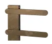LOJIMAX designer towel warmer, NUMMO STYLE collection, close-up view