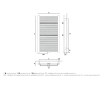 Towel dryer/bathroom radiator design GORGIEL  NADIR AD-DR/P 70/55
