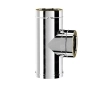 Teu 90° izolat pentru cos de fum SOLINOX d.200-300 (inox 304/304)