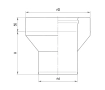 Переходник F-M FERRUM д.150x160 мм (inox 430/0,5 мм)