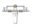 Filtru mecanic apa rece ECOSOFT 10, FI, 3/4, (CARCASA 2,5x10, SUPORT,CHEIE, CARTUS 5 MKM)