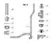 Kit complet coș de fum INOX izolat AISI 304, Ø150–230 mm, lungime 5 m, pentru cazane 10–30 kW (Varianta №5)